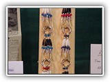 Key rings and display. Genuine bone and horn hair pipe, glass and metal beads, leather thongs.  A great gift - nice to have on a counter for impulsive buyers.